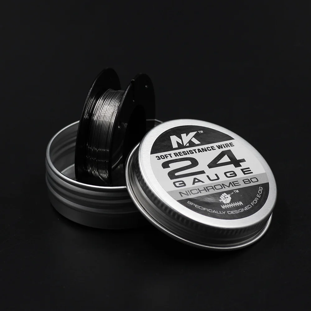 NK нихром 80 нагревательная проволочная сетка Ni80 24G электрическая катушка 30ft для rda rta vape mod