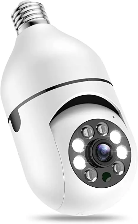 Swgj V380-1Light лампа Беспроводная камера 360 ночного видения мобильного телефона с Wi-Fi и дистанционным управлением для дома в помещении на открытом воздухе HD монитор