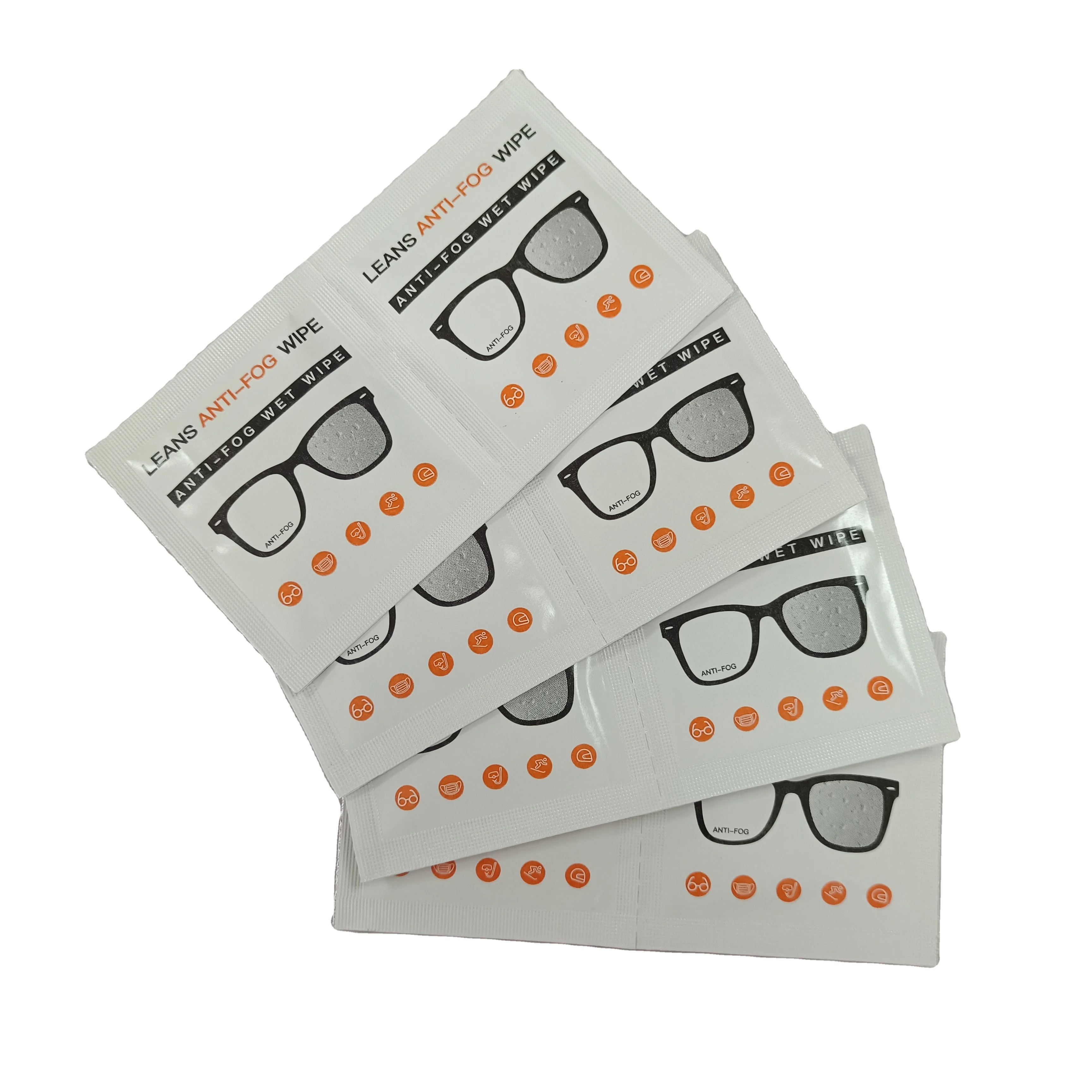 Portable anti-fog lens wipes anti fog wipes for glasses cleaning