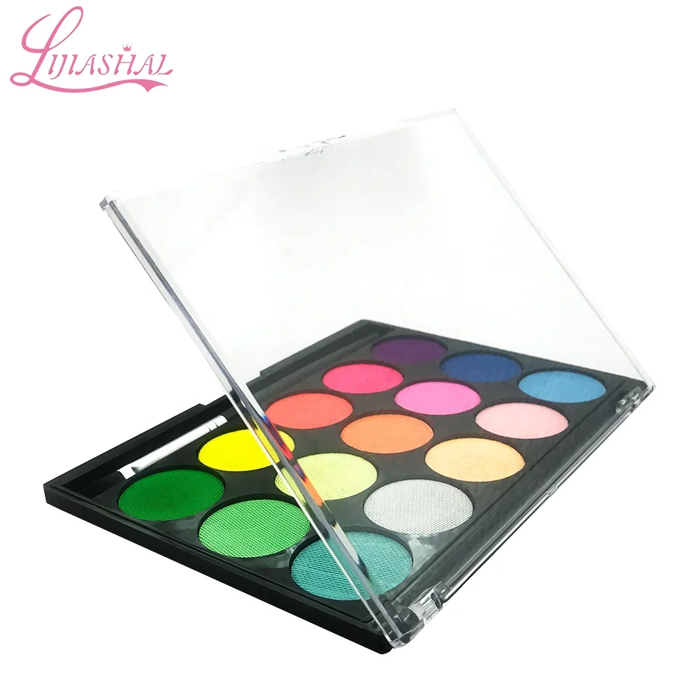 Professional Makeup Safe Non-toxic Face Painting Makeup 15 Colors hot sale Face Painting no logo face painting kit for kids