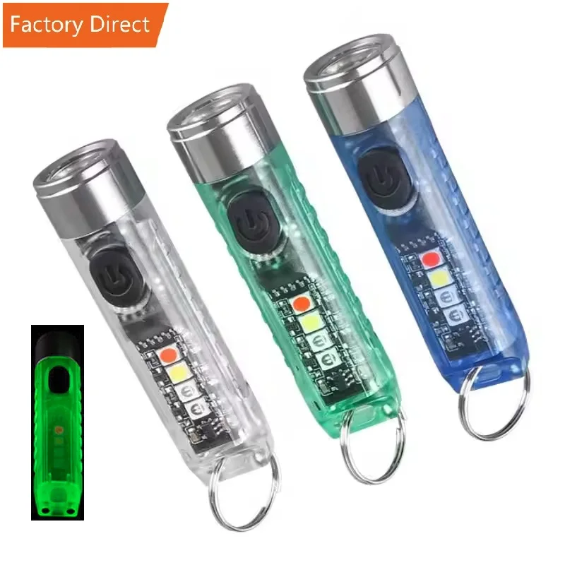 S11 Мини карманный usb перезаряжаемый брелок светодиодный фонарик высокого качества супер луч 400 люмен факел с сигнальной лампой SST20