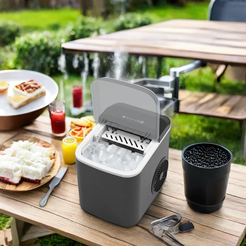 China Best-Selling Electric Intelligent Portable Home Ice Maker Custom Mini Ice Self-Cleaning Ice Maker