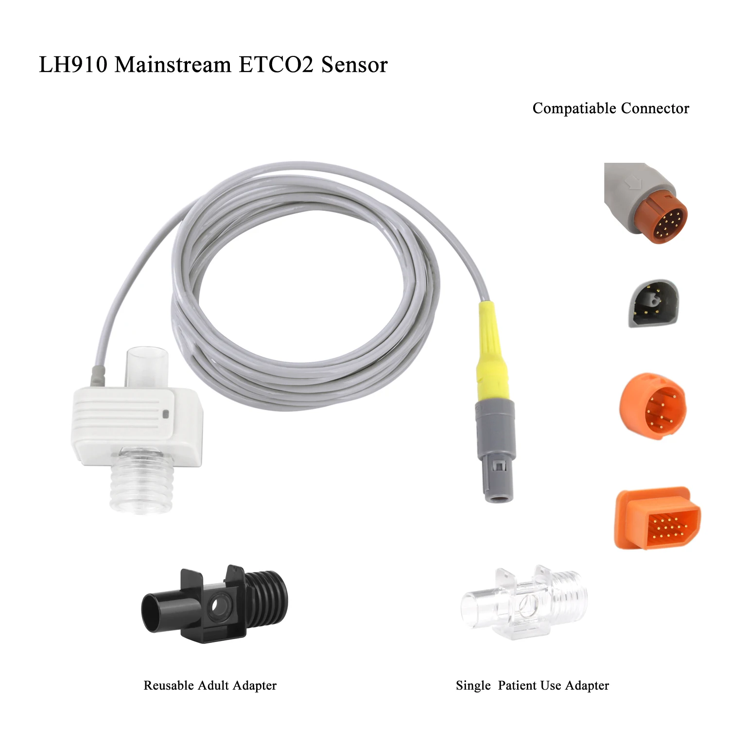 LH910 концевой датчик co2 etco2 модуль для монитора жизненно важных знаков Masimo ветеринарный ветеринар