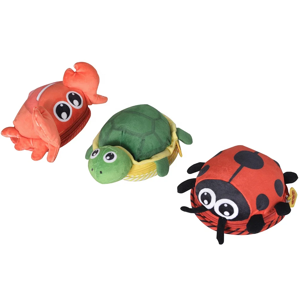 Factory Wholesale Early Education Educational Toys 3D Cartoon Animal Baby Cloth Car