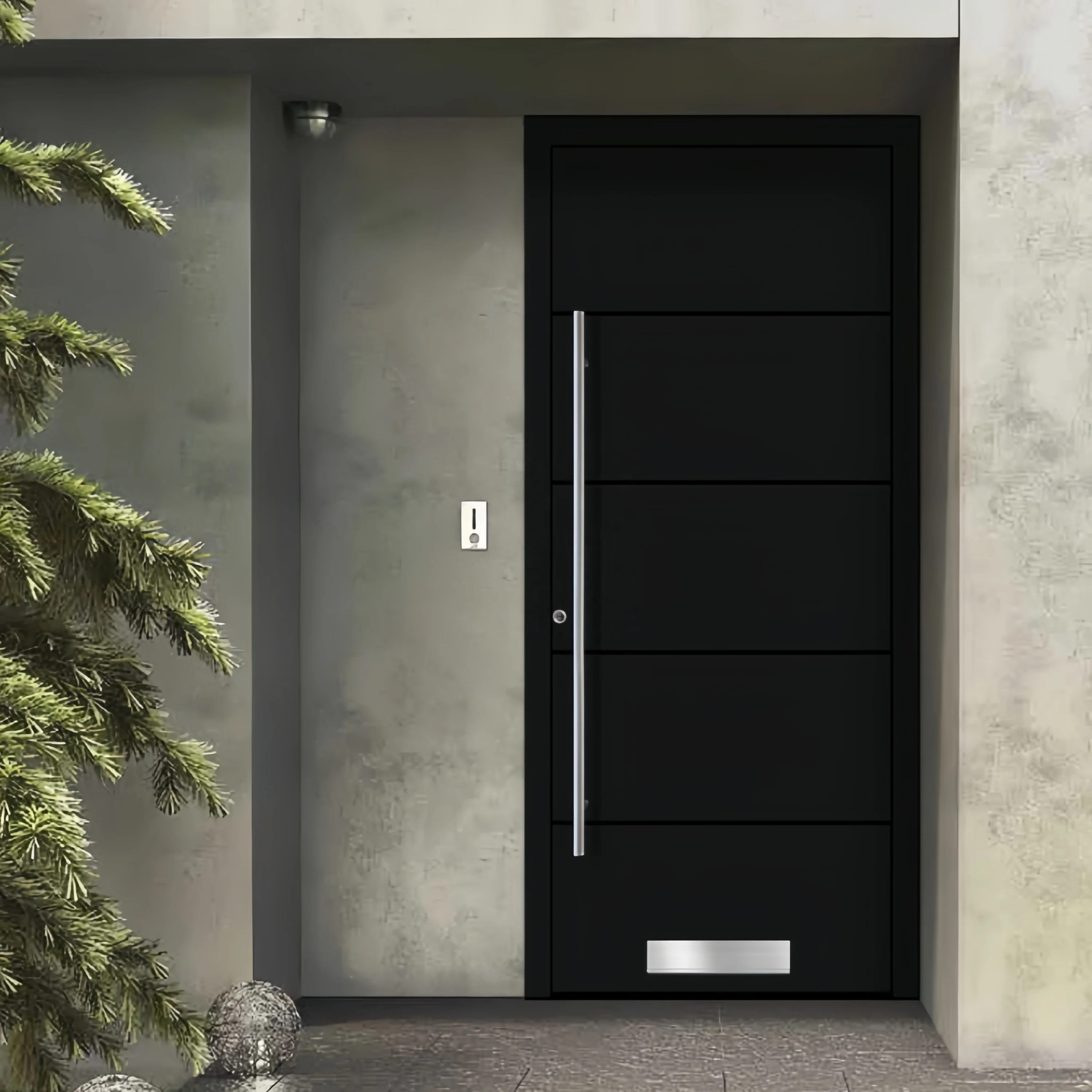 New Exterior Luxury Aluminum Alloy entrance Door Pivot Entry Front Doors For Houses Modern Front Doors smart security Gate
