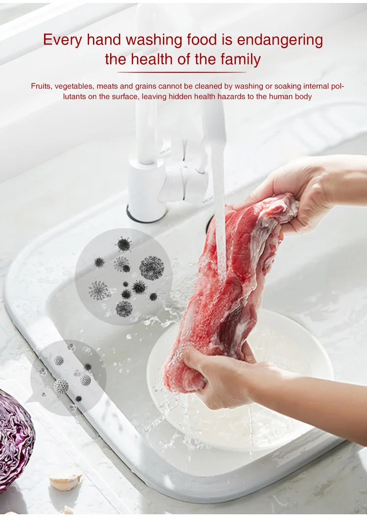 2022 hotsell home use ozone purifier with anions for fruit vegetables ozone disinfection sterilizer