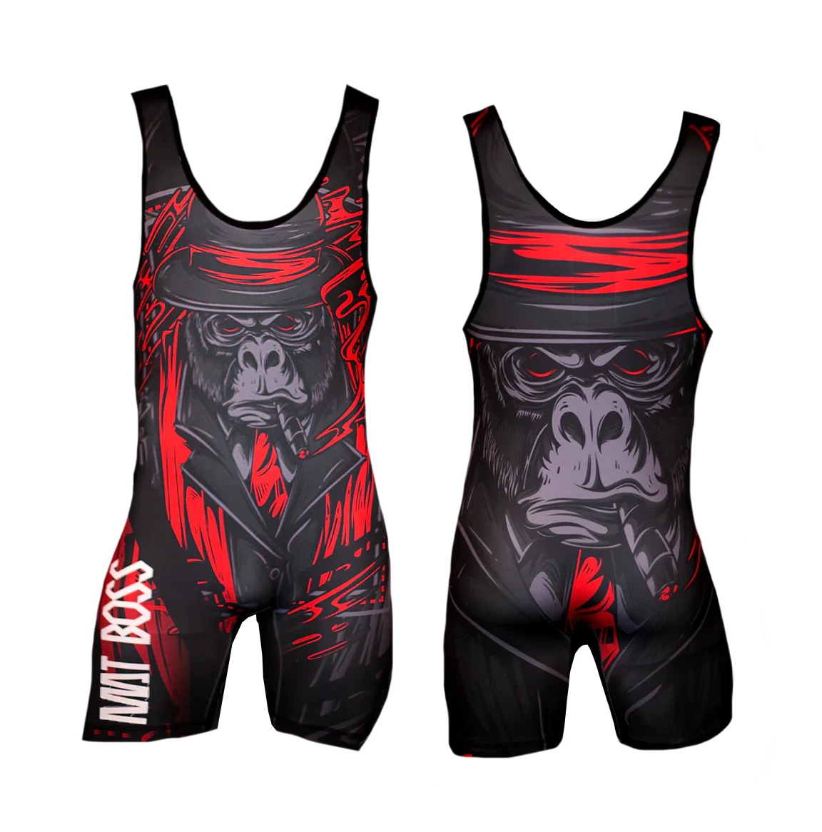 Custom Wholesale Men Quick Drying Polyester All Sublimated Wrestling Singlets