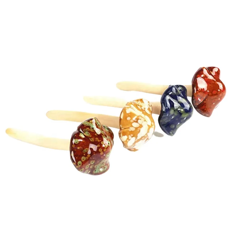 Wholesale Hot Sale Ceramic Small Mushrooms Garden Ornaments Crafts Home Outdoor Lawn Yard Gardening Decoration