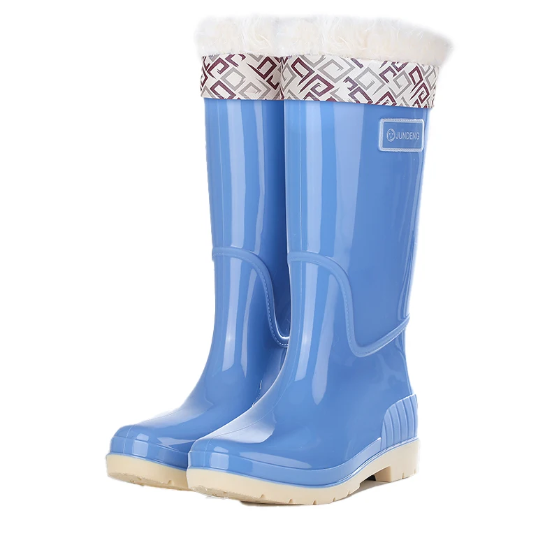 Custom High-Knee Rubber Winter Boots Rain Boots Wholesale Knee Boot Women
