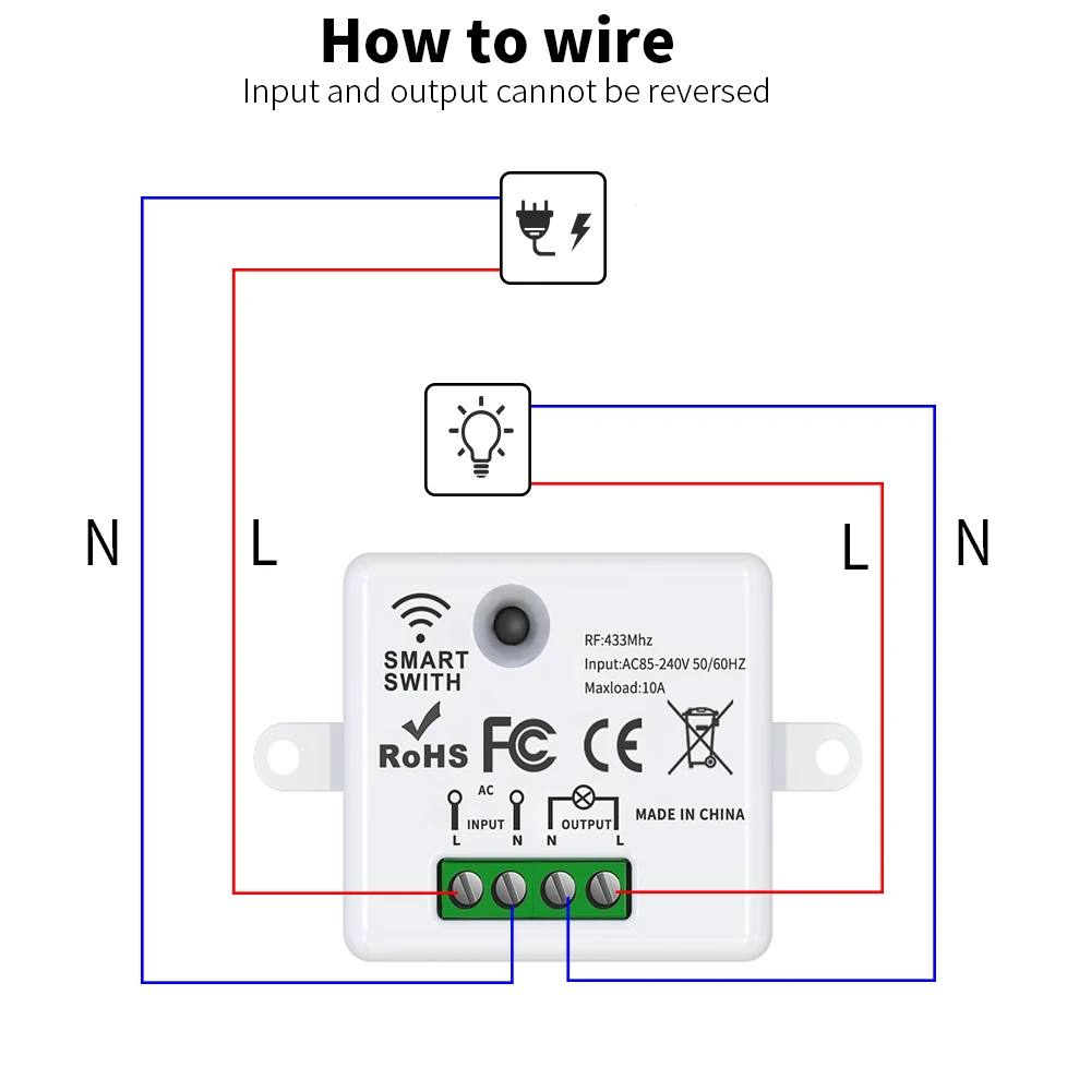 Supply  Wireless Remote Control Wall Light Switch Outdoor Waterproof Push Button Switch Panel 2 Way Kinetic Energy Power Switch