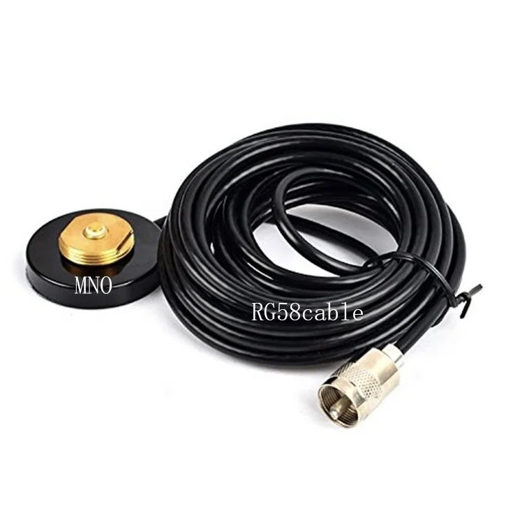 Nmo-mini Uhf Antenna Mount Magnetic Base With Rg-58 Cable Plug Car Bus Taxi Mobile Radio Antenna