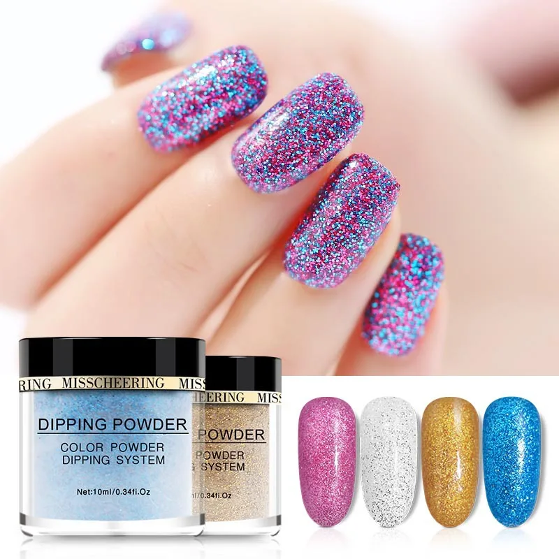 
Wholesale High Quality Quick Nail Carving Pigment Diamond Glitter Nail Acrylic Dipping Powder 
