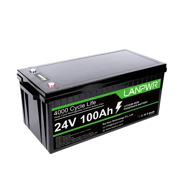 Cheap High Quality Lifepo4 100ah Lithium Iron Phosphate Storage Battery 24 Volt LANPWR Power Supply Germany Warehouse