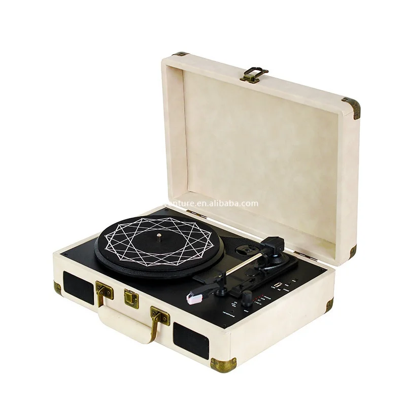 Fashionable and popular portable electric record player with wholesale price