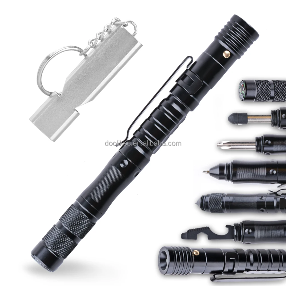 Multi-use Tactical Pen with Light Flash at Night Camping Knives Hunting Survival Multifunction Pocket Tactical Pen.jpg