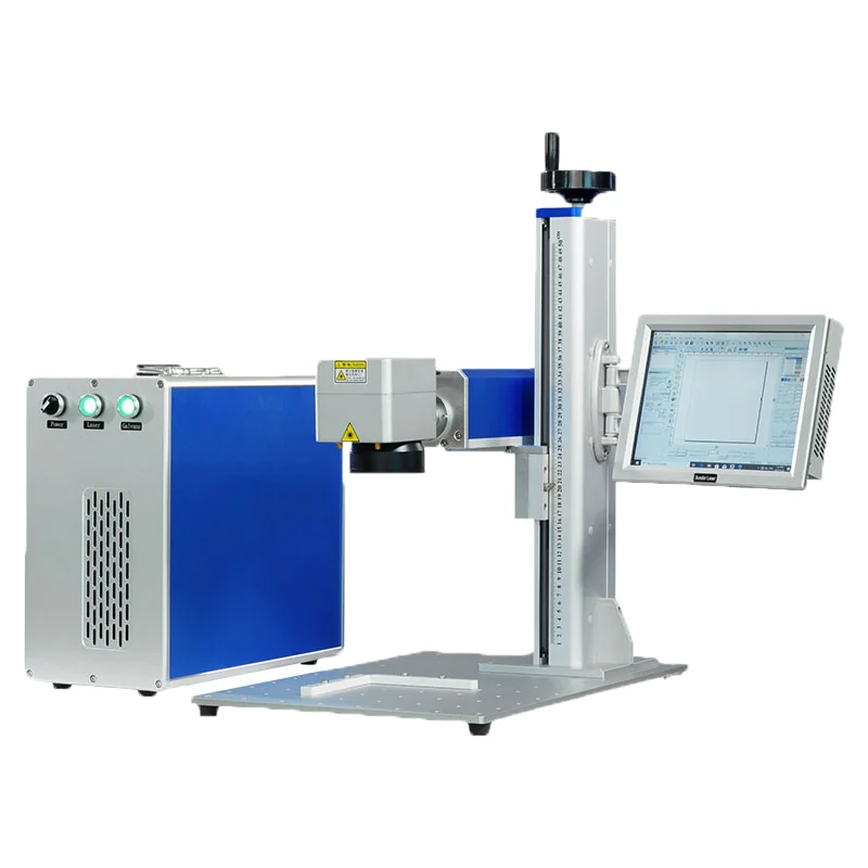Portable fast speed fiber laser machine 20w 30w 50w for iron silver jewelry cutting photo fiber laser engraving machines
