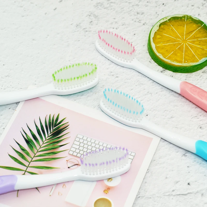 High Quality COBOR Toothbrush for Adults Popular Export Choice with Tapered Charcoal Bristles and High-Density Soft Bristles