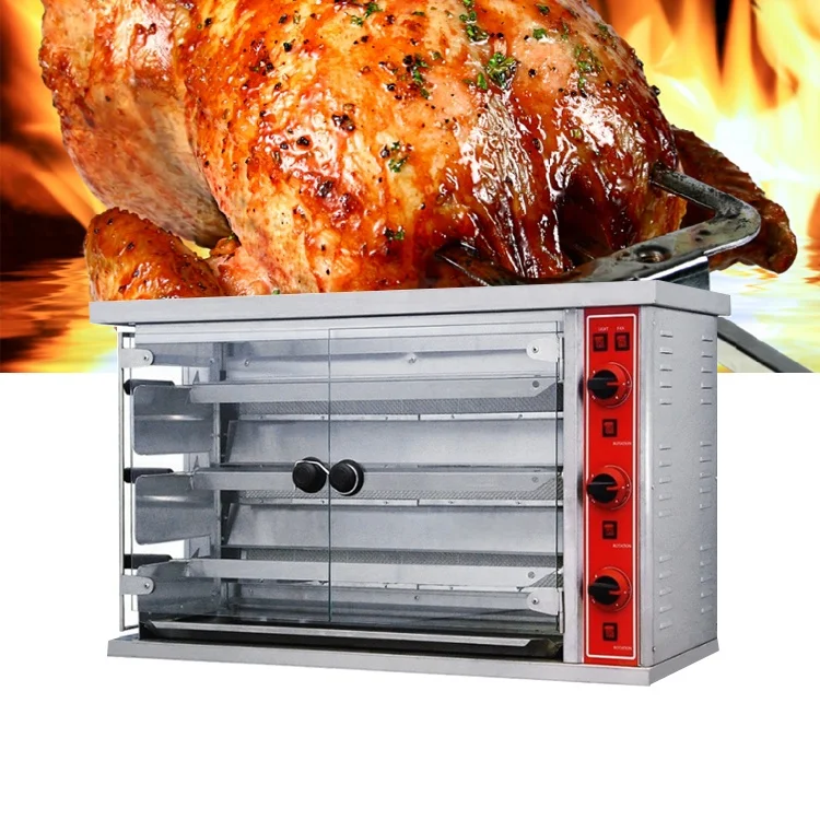 Fully Automatic Gas Chicken Bbq Oven Rotisserie Oven Commercial