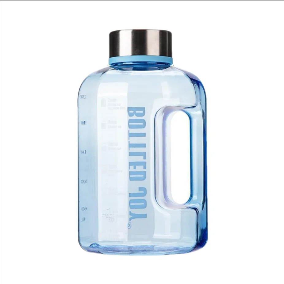 NEW BPA Free 2.2L Large Capacity Plastic Gym Sports Water Jug Bottle with Ice Cube Sticks