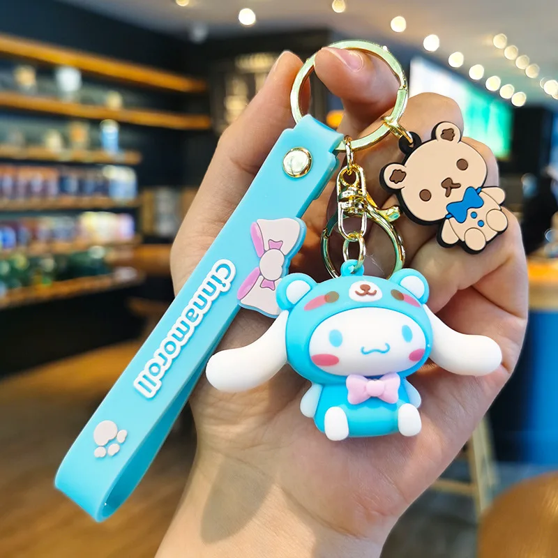 new product origami animal shape style key chain logo cute animal letters metal leather key chain