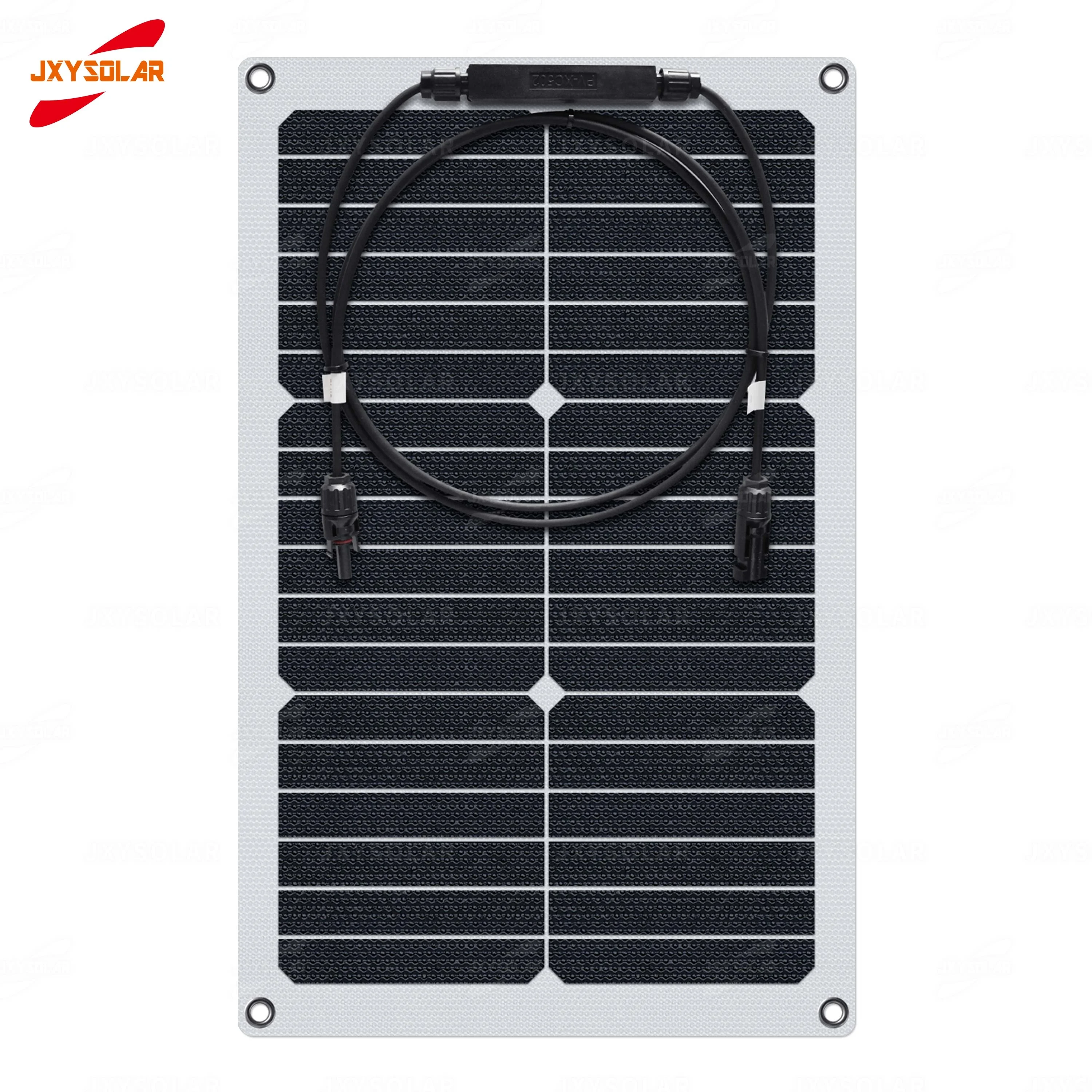 
24% Heigh efficiency 20W 30W 40W 50W 60W 80W 100W 110W 120W 135W 150W 170W 200W ETFE PET semi flexible solar panel OEM 