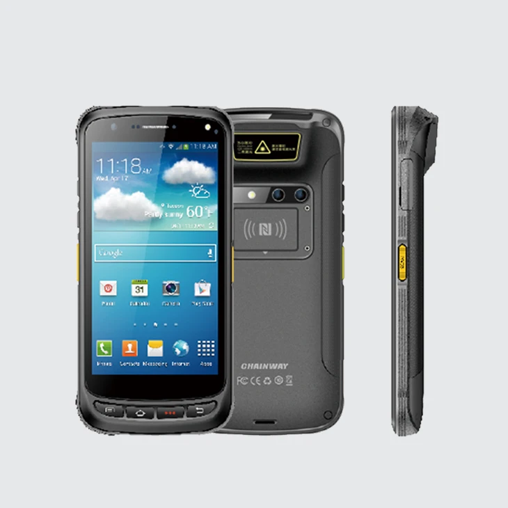 Новый обновленный портативный считыватель 2d-штрих-кодов Chainway C71 Rugged UHF RFID