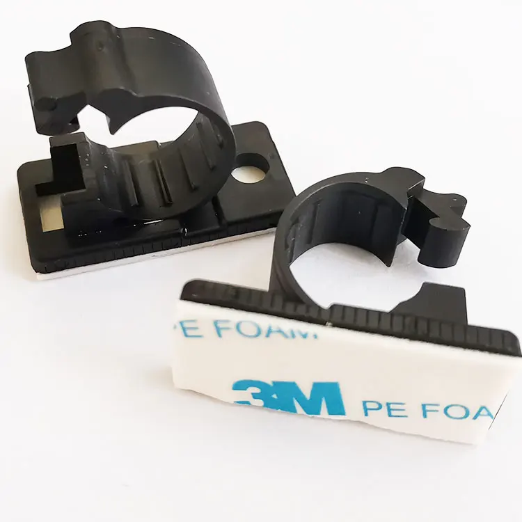 Factory supply cable clamp nylon self-locking cable organizer LY-8J adhesive cable management clips