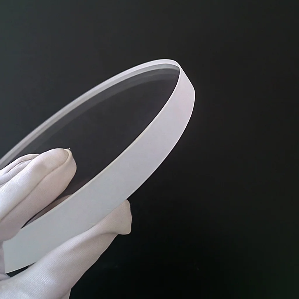 3mm Thick 60mm Diameter Clear Round Shape Optical Fused Silica Windows Quartz Glass