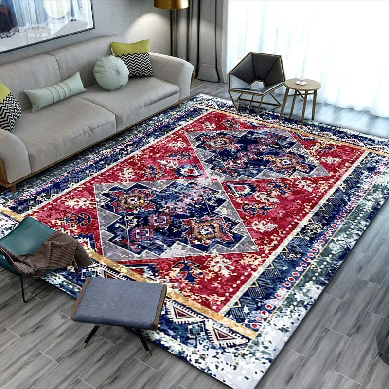 Persian Carpet Living Room Decoration Home Morocco Coffee Tables Mat Bedroom Decor Large Area Rugs Non-slip Washable Floor Mats