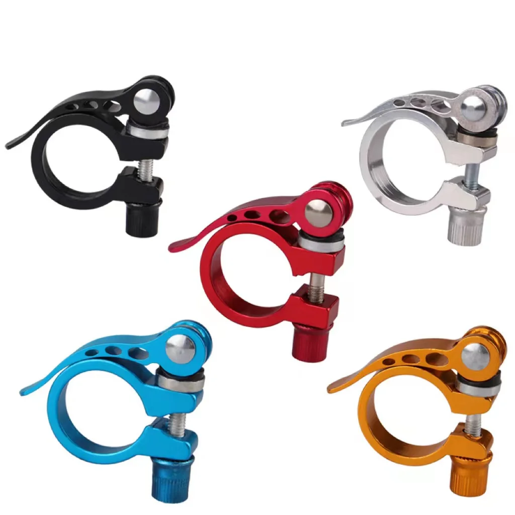 Manufactures wholesale high quality hot selling color bicycle quick release seat post clamp  bicycle seat post clamp