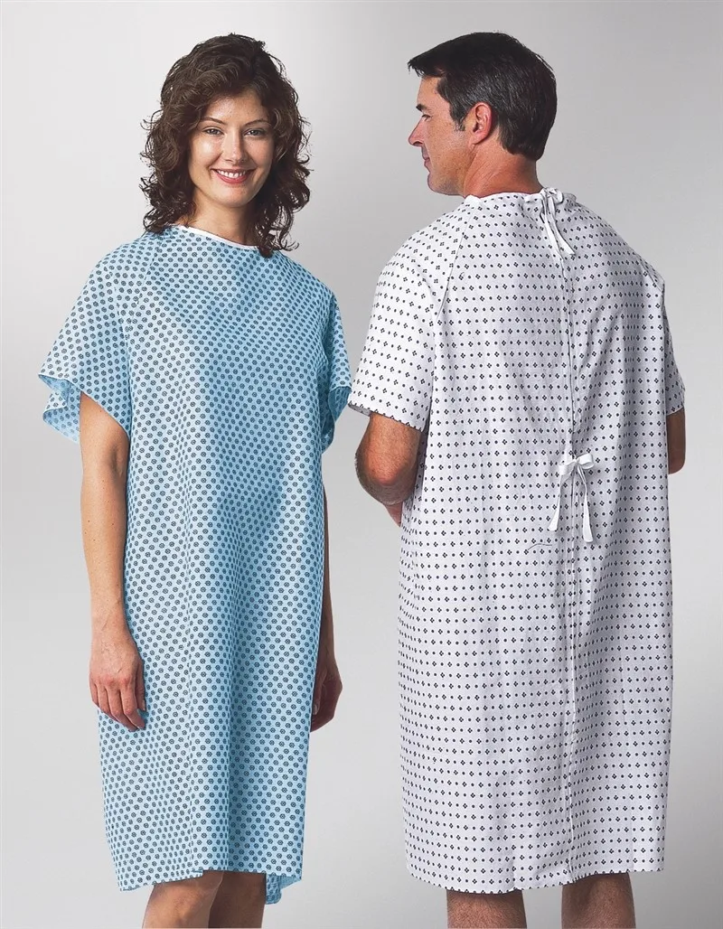 Cotton Hospital Clothing Patient Gown Non Disposable Operation Gown