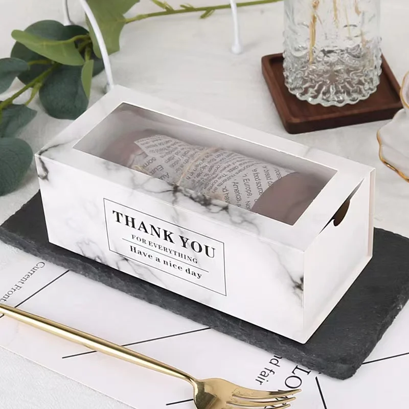 Wholesale White Cardboard Doughnut Packing Boxes White Cardboard Doughnut Packing Boxes Kraft Paper Cookie Box With Window