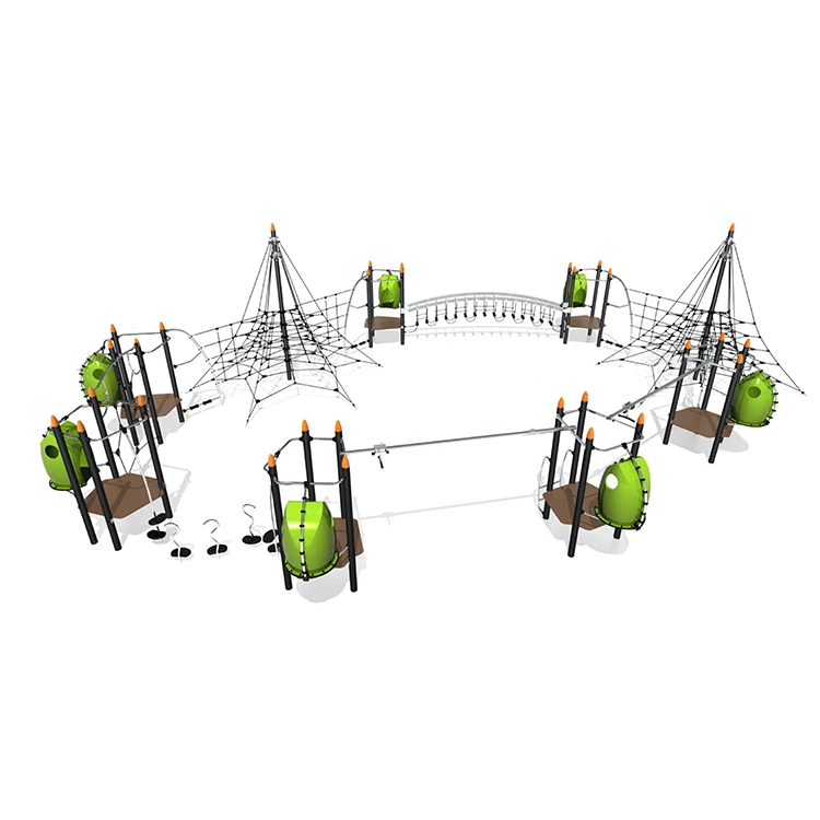 New Design Amusement Park  Outdoor Playground Equipment With Climbing Net