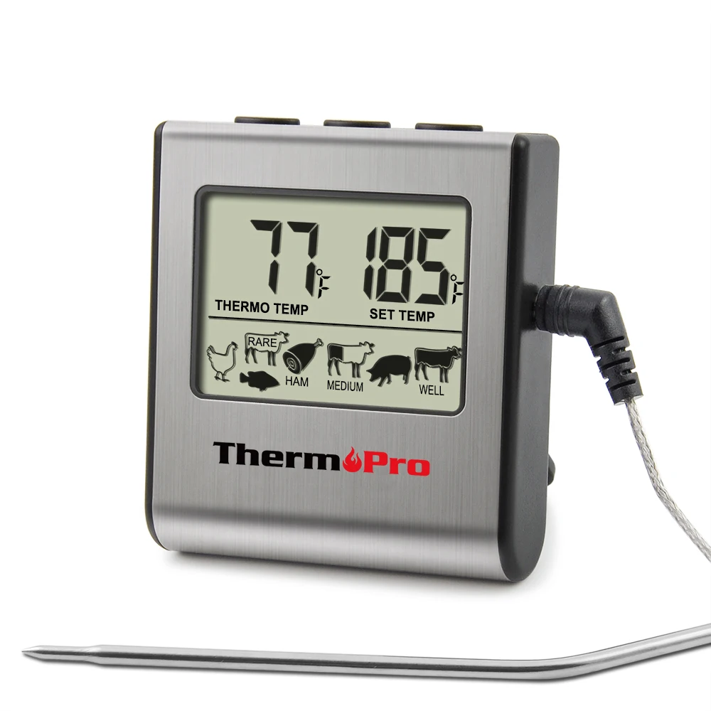 Thermopro TP16 Digital Instant Read BBQ Meat Thermometer with Cooking Thermometer Probe