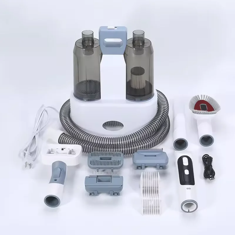 New Electric Dog Hair Dryer Deshedding Tool Clipper Brushes Kit Pet Grooming Vacuum Cleaner for Cat Dogs