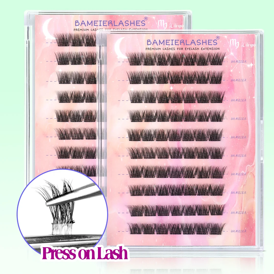 Factory Price Diy Lash Segment Korea Reusable Self Adhesive Eyelash no Glue no Eyeliner