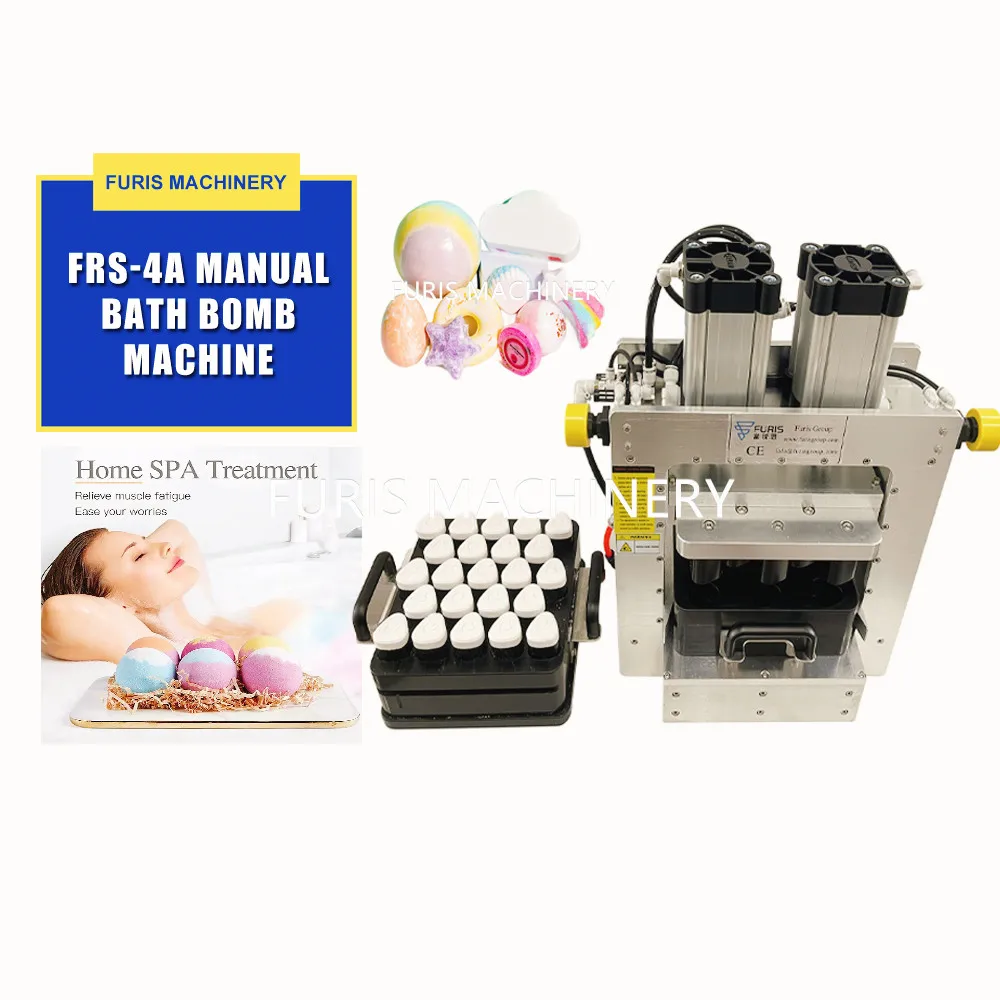 Multi Press Machine for Bath Bomb Balls Fizzy Shower steamers Shampoo bars Customized Mold Pneumatic Hydraulic Machine