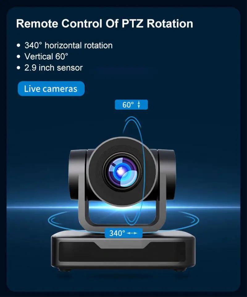 Hot SDI 20X PTZ Camera HDM I+IP POE NDI HX optional Vmix Wirecast SDI SRT  Video Conference System Equipment for Church