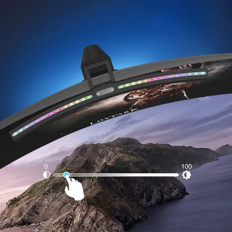 USB LED Desk Lamps Dimmable Monitor Laptop Screen Light Clip Computer lighting Eye Protection Reading Lamp