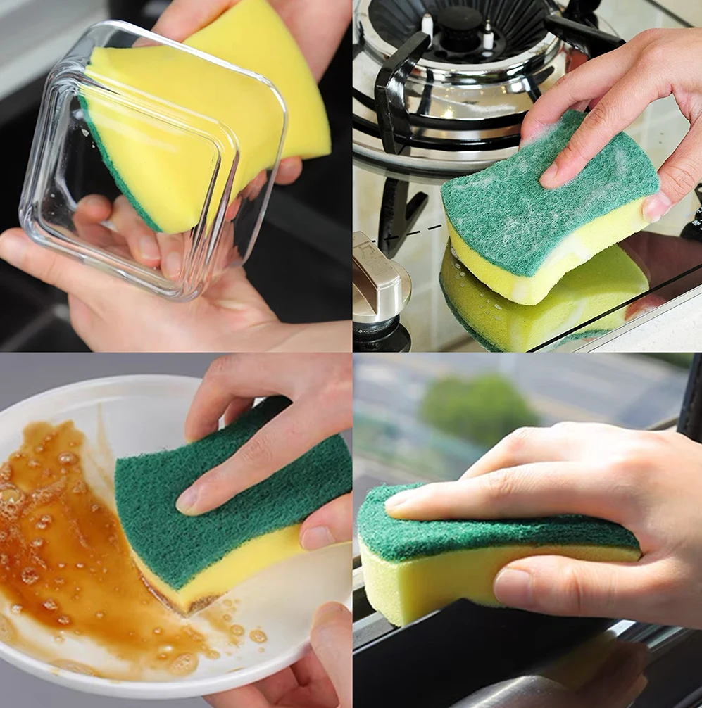 Waist-shape kitchen sponges Bowl Dish washing sponges Pot Cleaner dish sponges