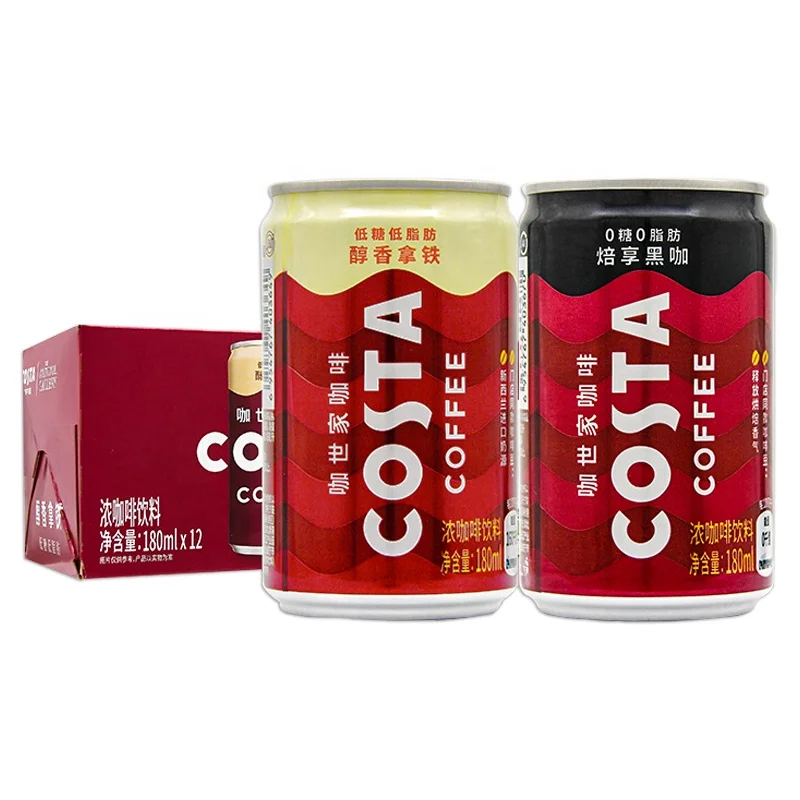Wholesale Exotic Drinks Coca Cola Coffee Drink Canned Costas Convenient Coffee Drink 180ml