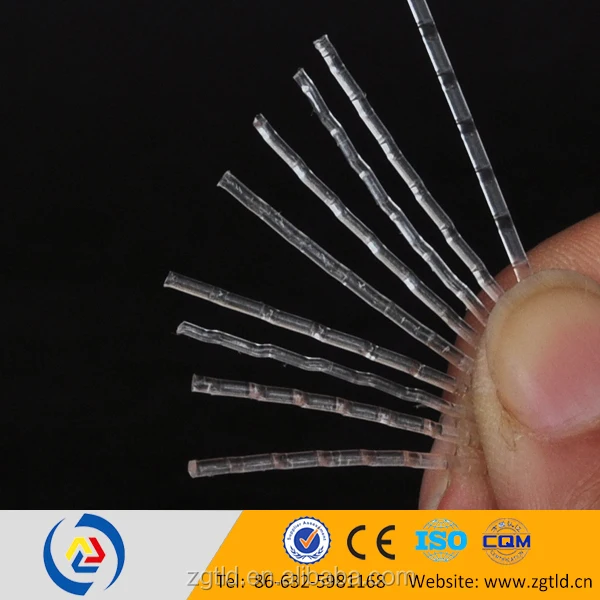 Custom 6-12mm high strength polypropylene synthetic fiber for construction engineering PP macro fiber