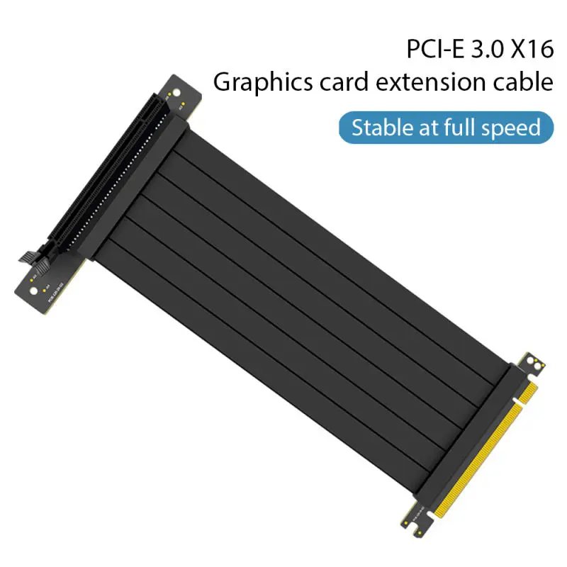 40cm PCIE 3.0 16X Graphics Extender Card Shield Protection ATX Riser Card PCI Express Extension Port Connector Cable