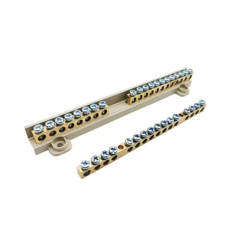 XP6509D-30P  DIN Rail Power Distribution Terminal Block Screw Fixing Ground Bar Connector