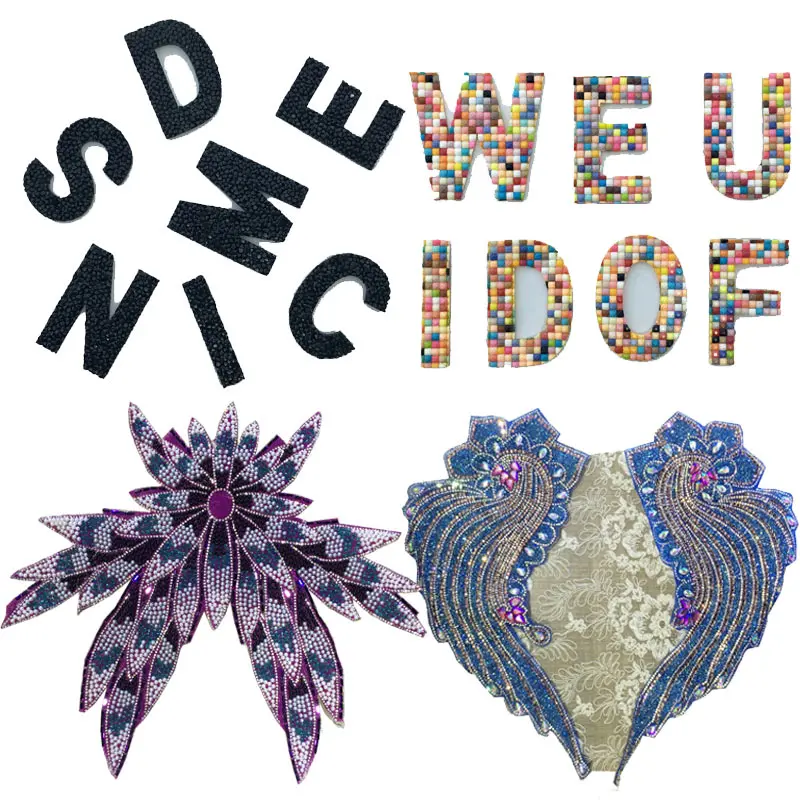 Custom hotfix iron on crystal rhinestone applique sticker hot fix strass diamond stone patch for cloth shoes phone cosmetic case