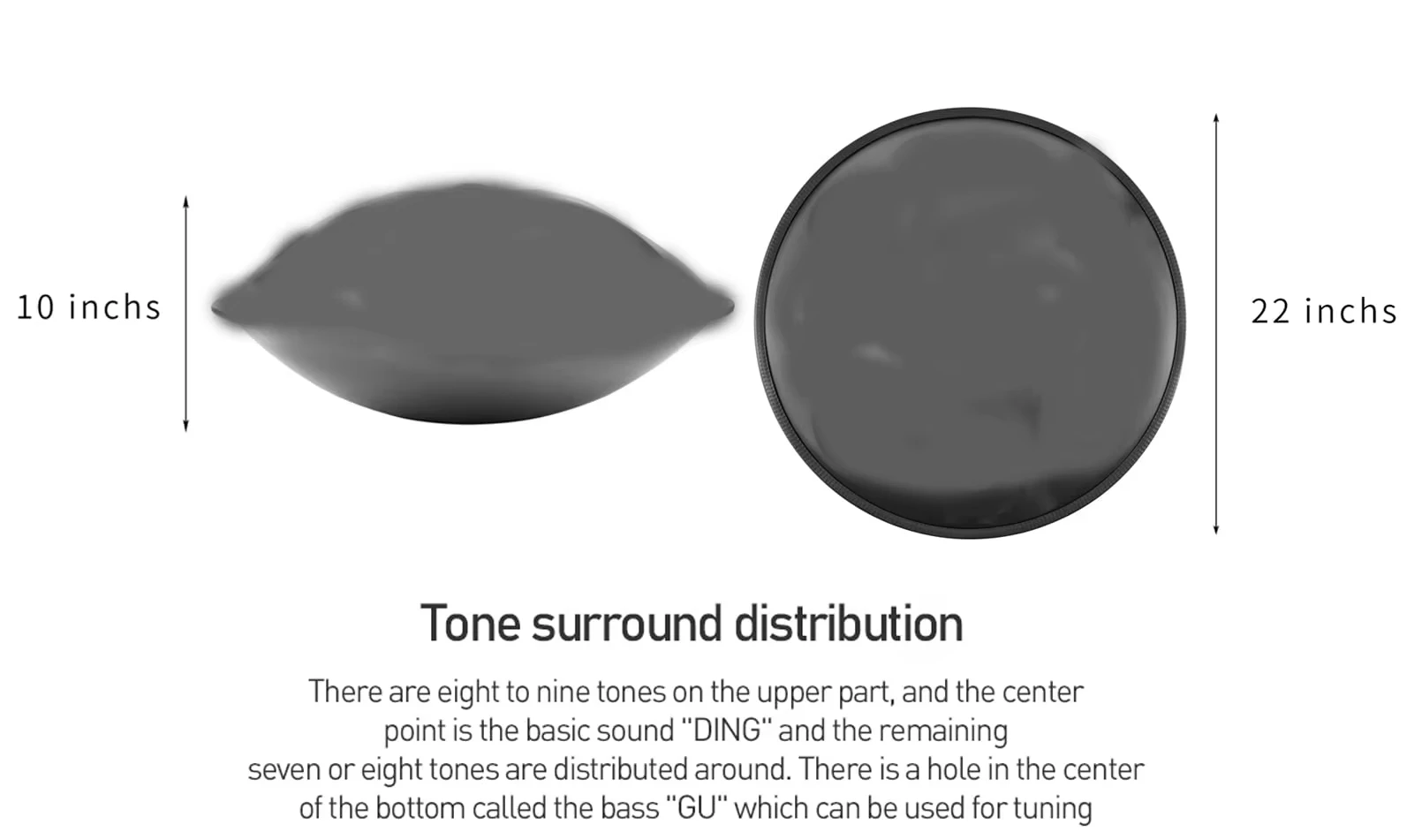 18 22 inch blue 9 10 12 notes tongue Gold drump hand pan handpan h ang stainless steel drum G D minor scale hand drum