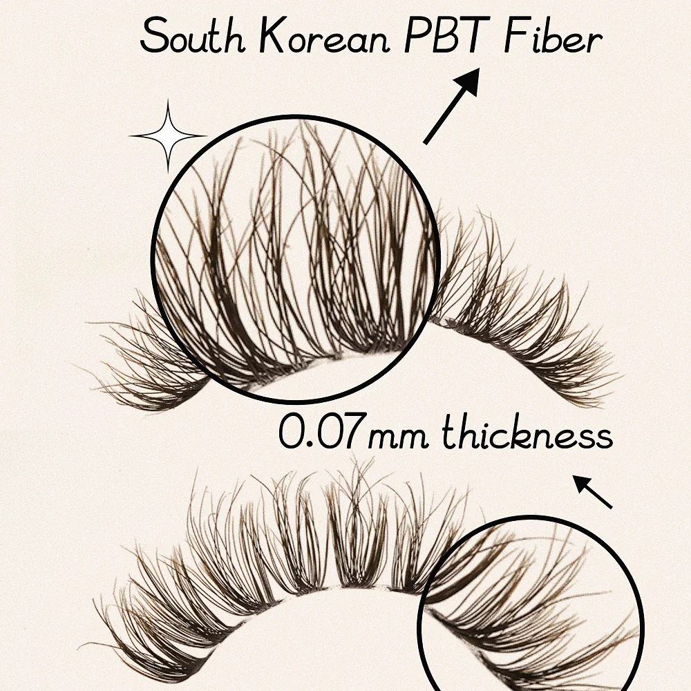 Worldbeauty Wholesale OEM ODM best-selling 3D agravic invisible band soft hollow synthetic fiber faux mink eyelashes