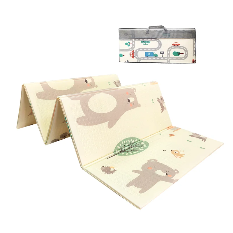 Большой Детский игровой коврик для ползания, домашний игровой коврик zippy, цветная плитка