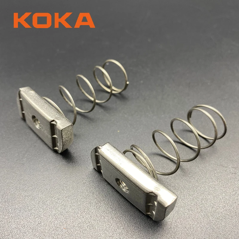 SS316 unistrut channel spring nut