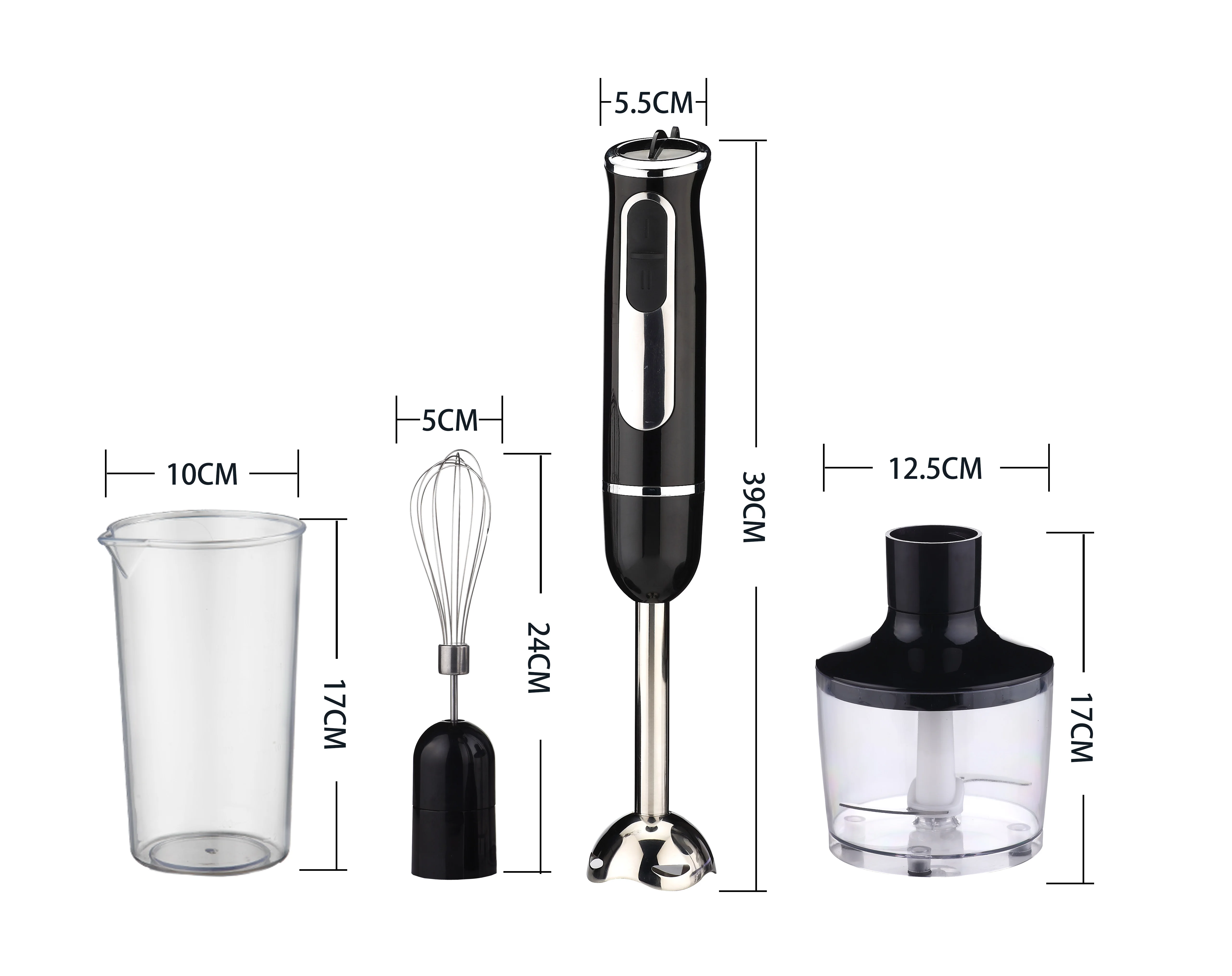 Household 2-Speed Full Copper DC Motor Electric Hand Blender for Food Mixing